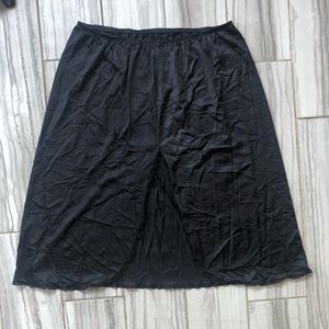 Black Skirt Slip